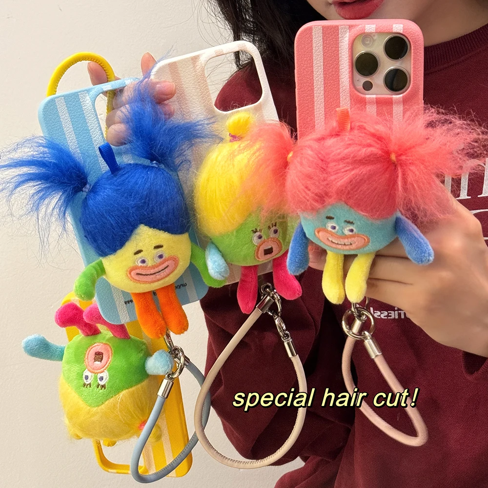 

3D Magic doll Toy Phone Case for iPhone 16 15 14 13 Pro Max 16pro 15pro Lanyard Cover