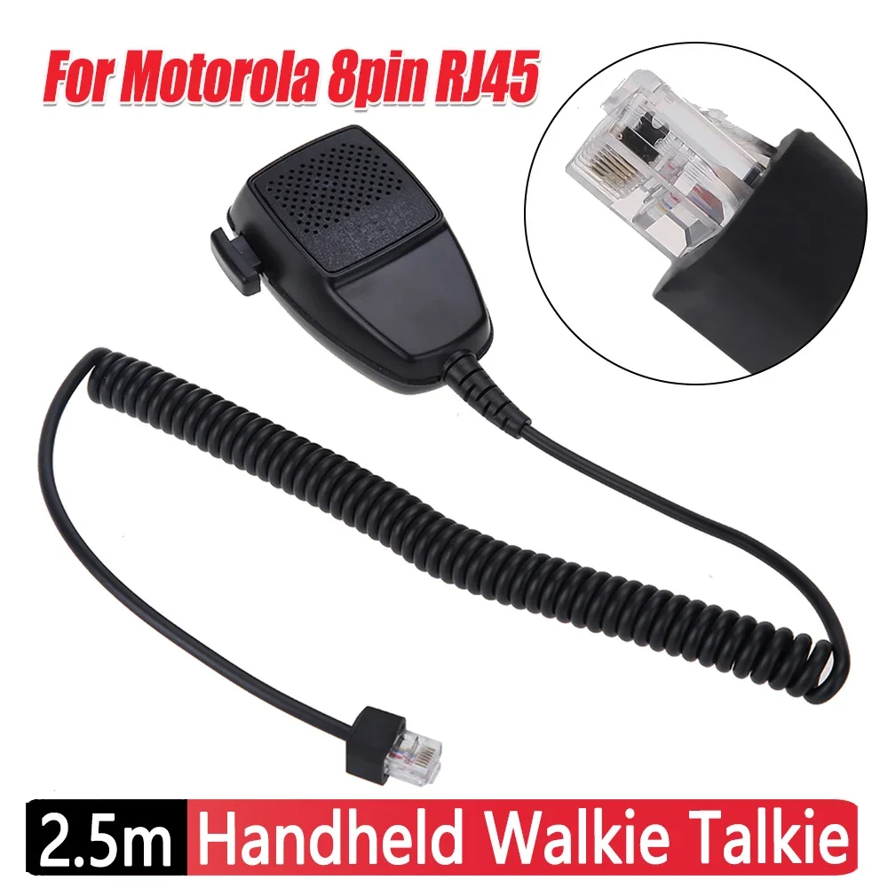 QX-81 Handheld Walkie Talkie Microphone Mic 2.5M Cable for Car Radio GM340 GM640 EM200 EM400 300 LCS2000 LTS2000 GR1125