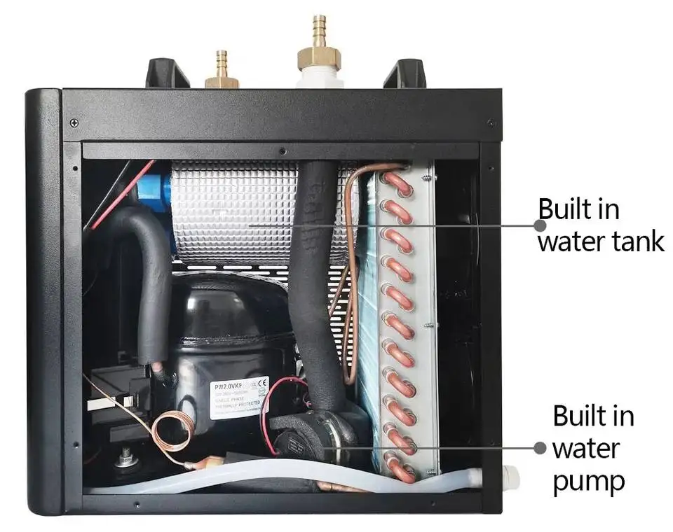 42gal Aquarium Chiller, 1/10 HP Axolotl Cooler, Special Quiet Design Refrigeration Compressor