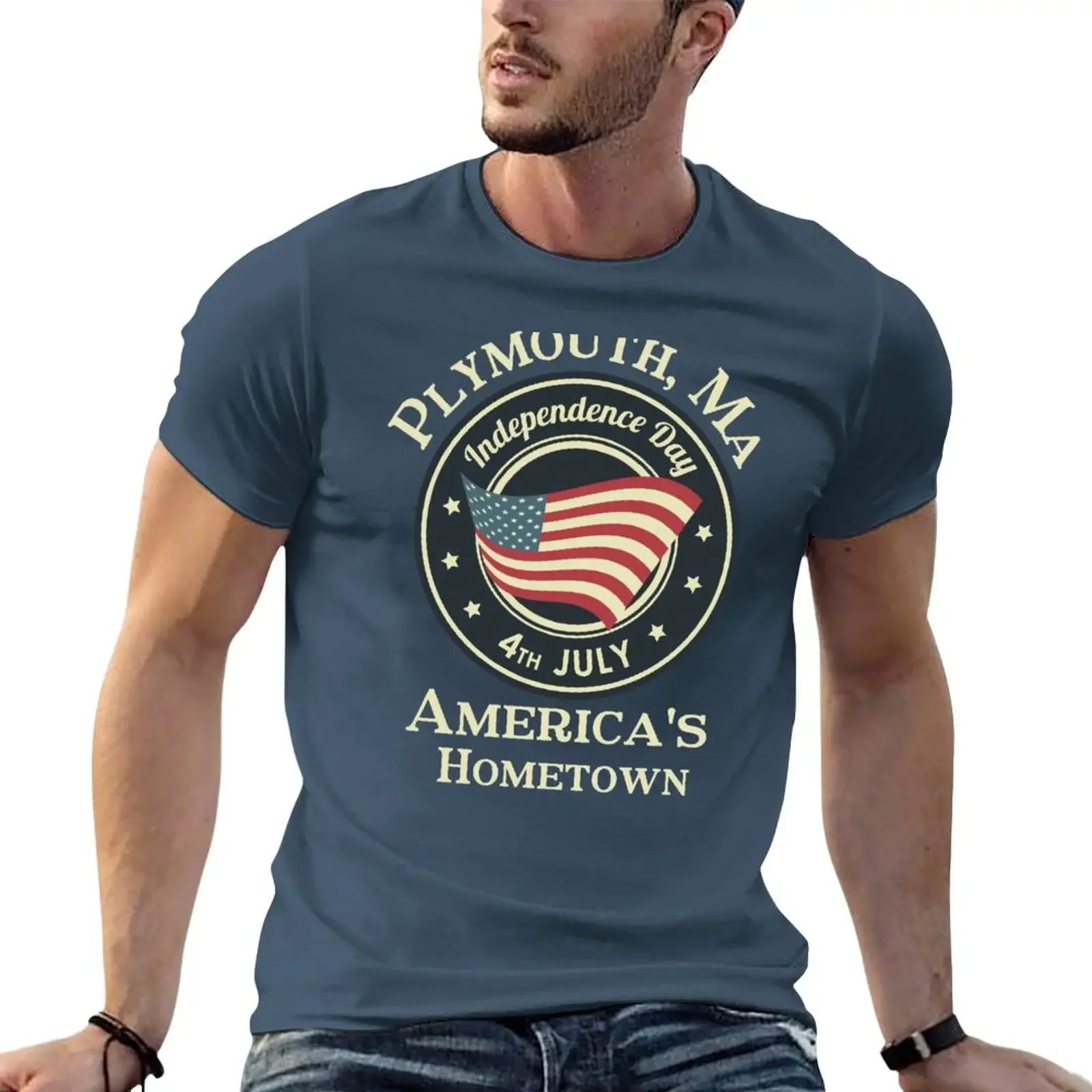 

Vintage Plymouth On The Fourth T-Shirt vintage blacks new edition big and tall t shirts for men