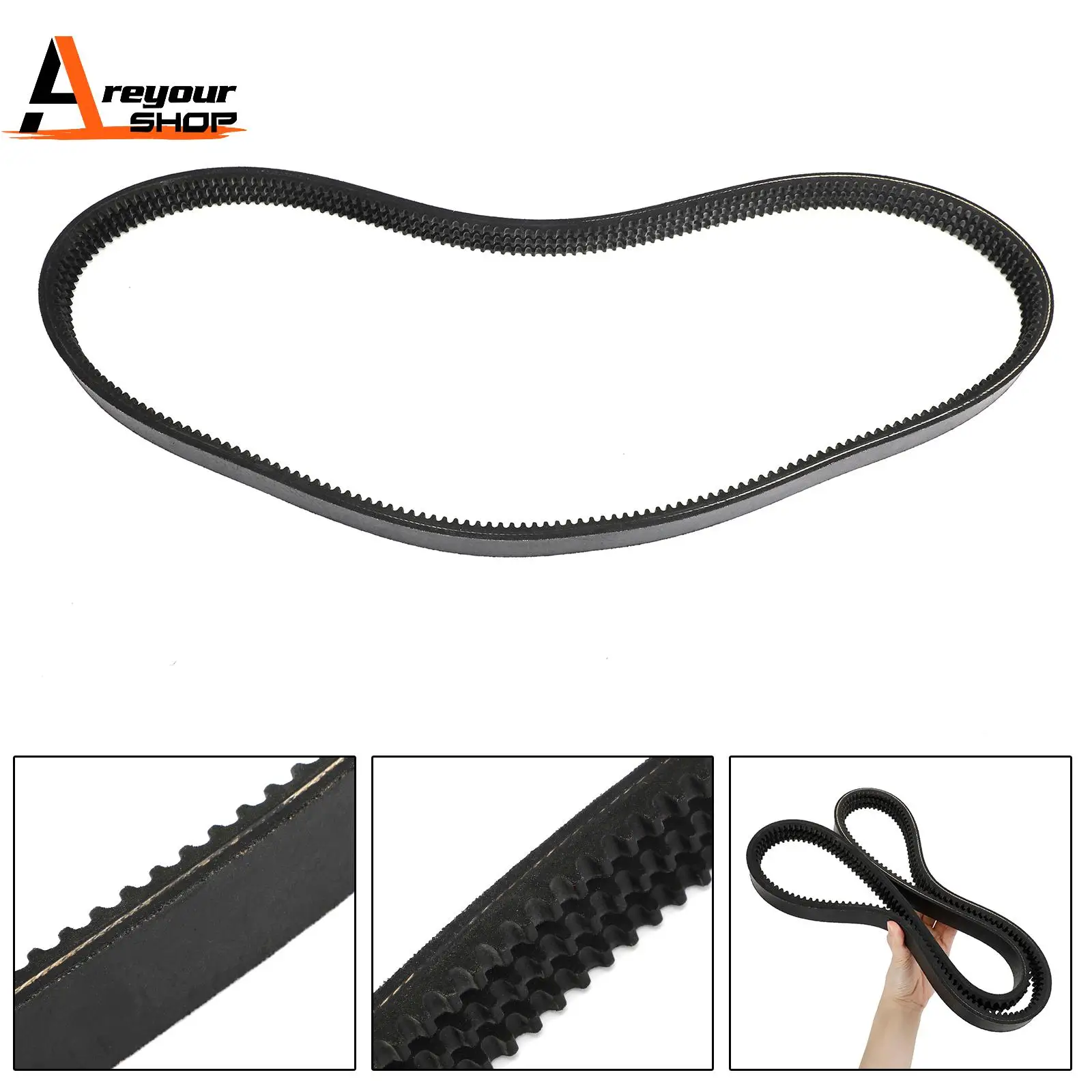 Areyourshop 6660994 Drive Belt for Bobcat Skid Steer Loader 753 763 773 7753