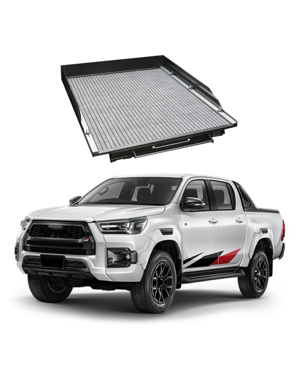 Customizable Aluminum Alloy Elevate Outdoor Slide-Out Truck Bed Tray Cargo Glide For Toyota Hilux Revo/Adventure