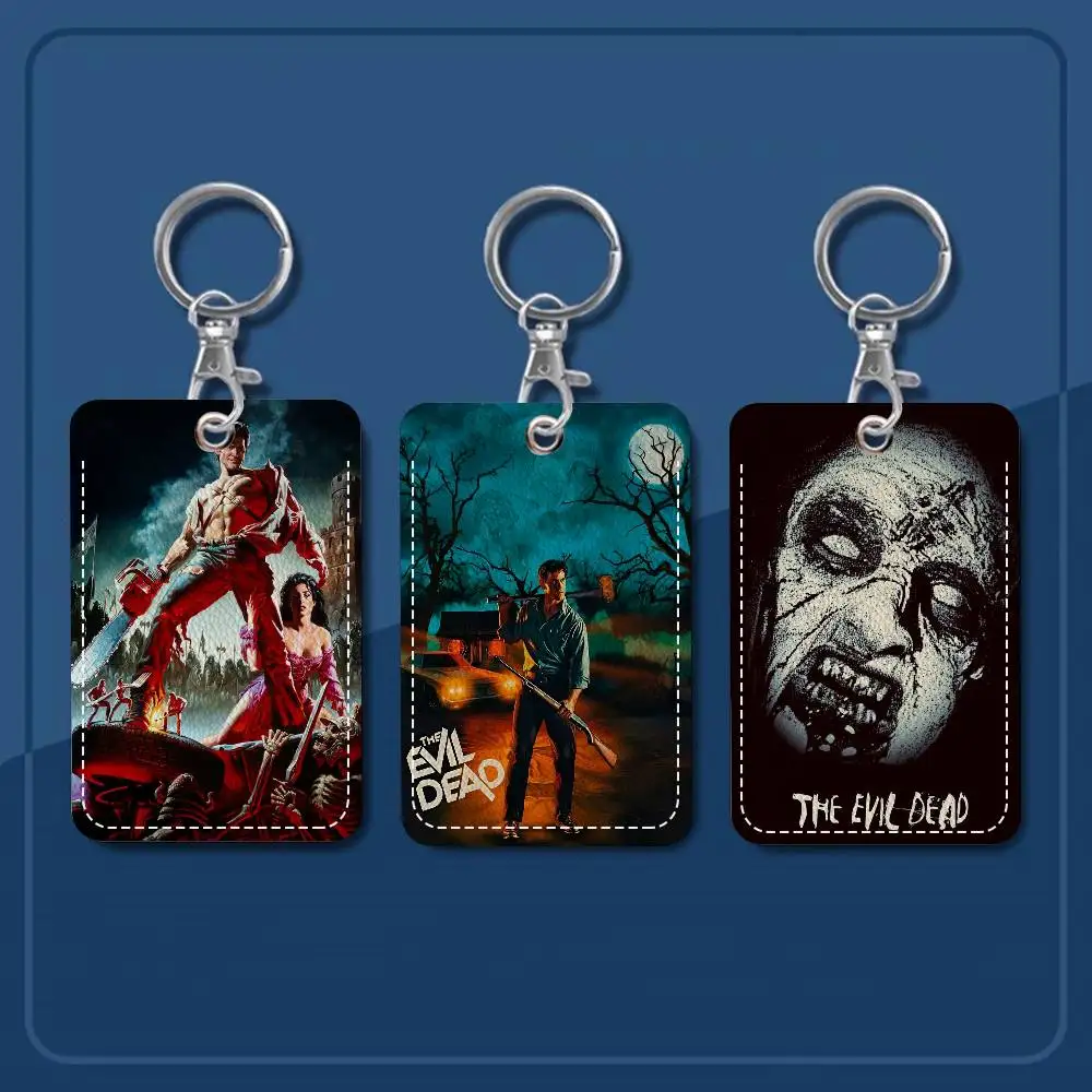 أفلام الرعب الشر الميت بولي Soft الجلود الناعمة مستطيلة حامل بطاقة المفاتيح التعريفي مصعد غطاء للحماية الشباب Faion Accory