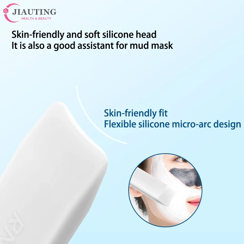 ไม้พายสำหรับขัดผิวหน้าเครื่องมือทำความสะอาดผิวอย่างล้ำลึกไม้พายกำจัดสิวหัวดำสองหัวเครื่องมือดูแลผิวเครื่องดูดสิว