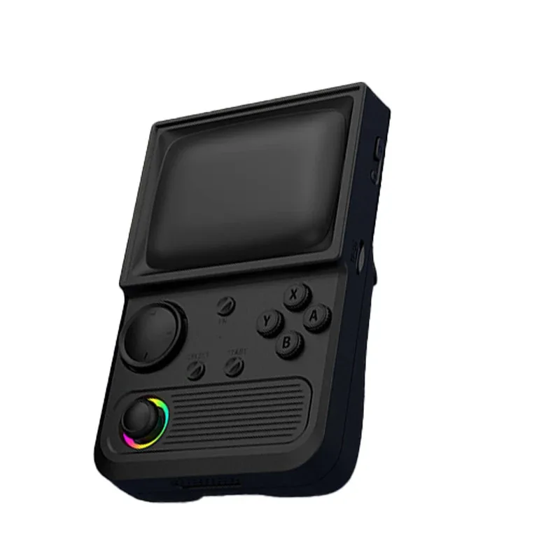 Blue new R36T  Retro Handheld Game Console 3.5 Inch IPS Screen 27+Emulators 18000+ Classic Games Portable Pocket Video Game Cons