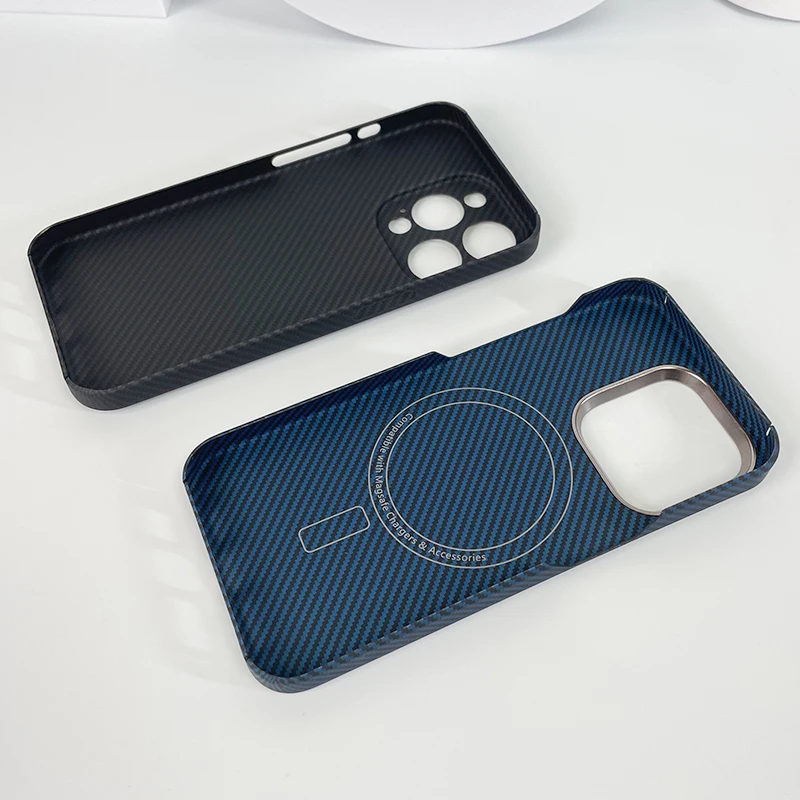 YTF-Carbon – etui z włókna węglowego do iPhone 15 Pro Max, odporne na upadki, wykonane z włókna aramidowego, smukła konstrukcja, obudowa do iPhone 15 Pro, kompatybilne z iPhone 14. — zdjęcie produktu 3