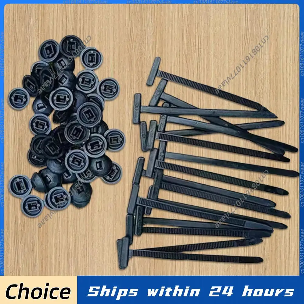 

Универсальные нейлоновые кабельные стяжки-хомуты для тяжелых условий эксплуатации с кнопкой и штифтом, пластиковые крепежные элементы для кабелей, инструмент для крепления, для кузова автомобиля