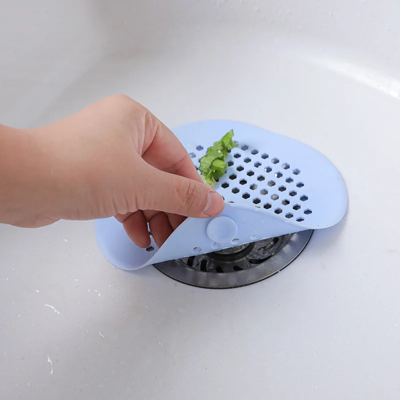 Paquete de 2 Protectores de Desagüe de Silicona para Baño, Filtro de Desagüe para Ducha, Filtro de Desagüe para Lavabo, Retenedor de Cabello