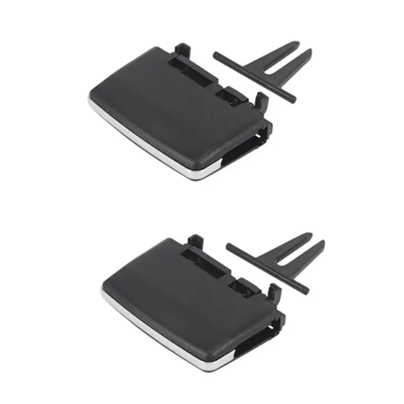 A82U-2 Piece A/C Air Vent Outlet Tab Clip Repair Kit Car Accessories Black ABS+ PC For W204 C180 C200 C260