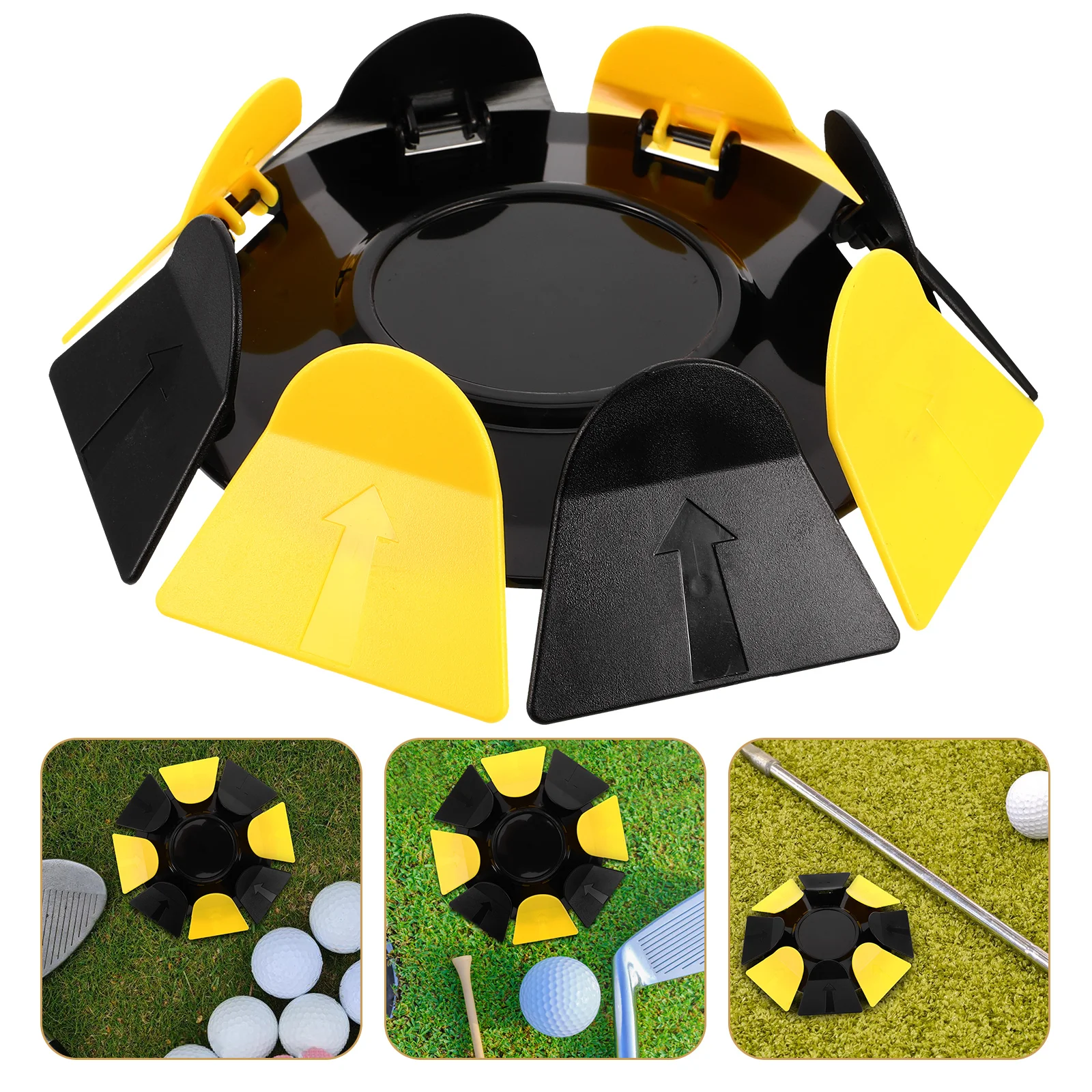 

1pc Golf Putting Cup All Direction Indoor Outdoor Practice Hole Enhanced Putting Skills Training Device For Home Garden Office