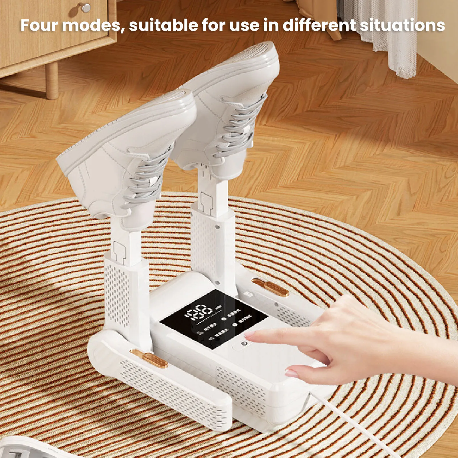 15 Second Fast Heating Shoe Dryer Dual Use For Wet And Dry Footwear Foldable Boot Warmer With Odor Elimination Technology