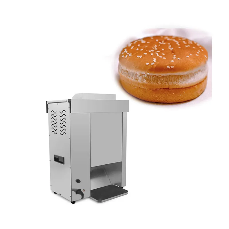 

Factory direct to sale Hamburger Bun Toaster Machine continue Hamburger Machine