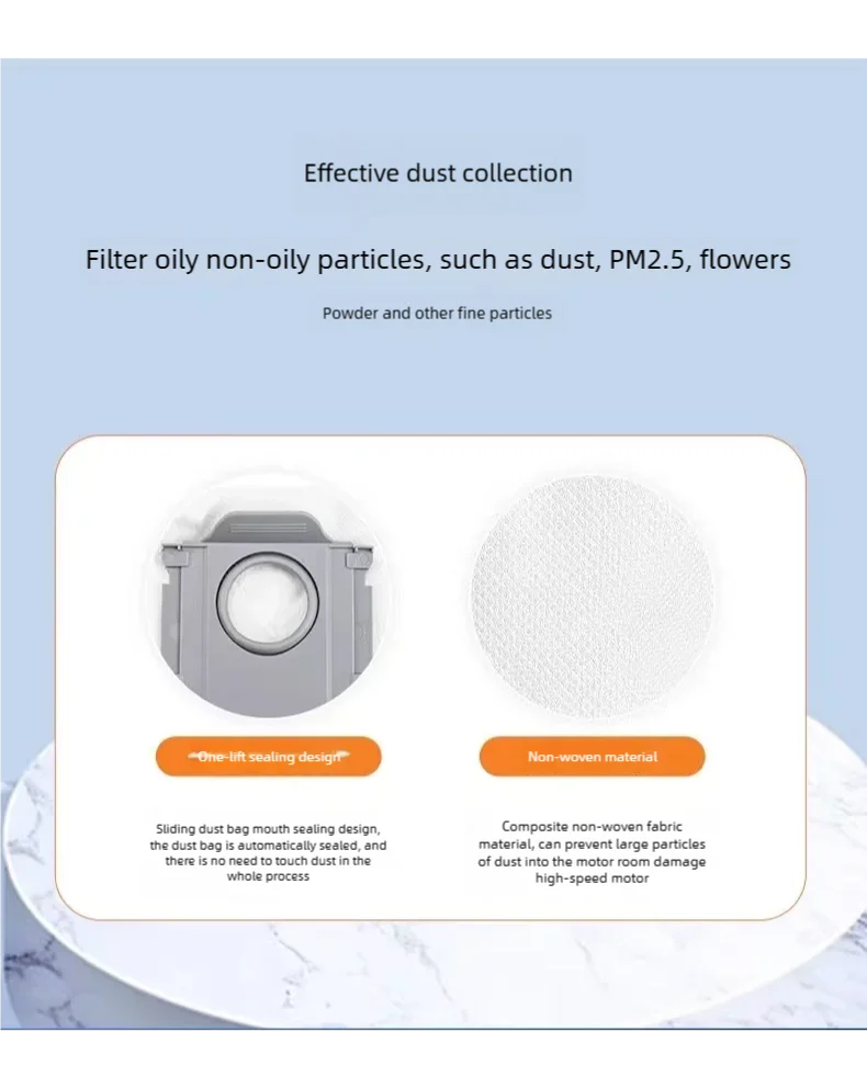 For Qrevo Curv, Saros 10R, Revo Pro Robot Vacuum Cleaner: Daily Consumables - Dust Bags