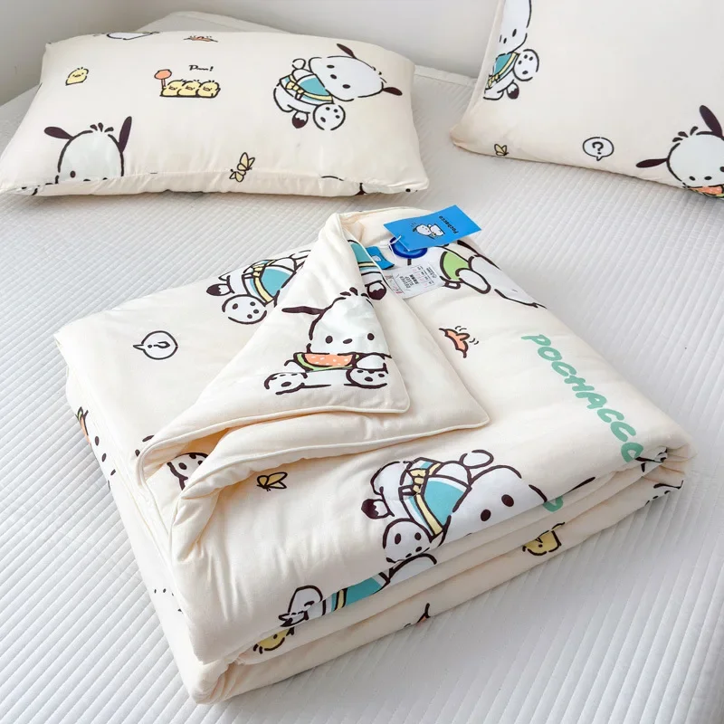 Sanrio Klasse eine Sommer dünne Stepp decke Bettdecke weiche Kuromi Pachacco Cinna moroll Klimaanlage Quilt Bettdecke Büro Sofa Nickerchen Decke