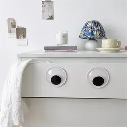 Self Adhesive Googly Eyes Fridge Wall Sticker Funny Air Conditioner Cabinet Sticker for DIY Scrapbook Movable Dolls Eyeball