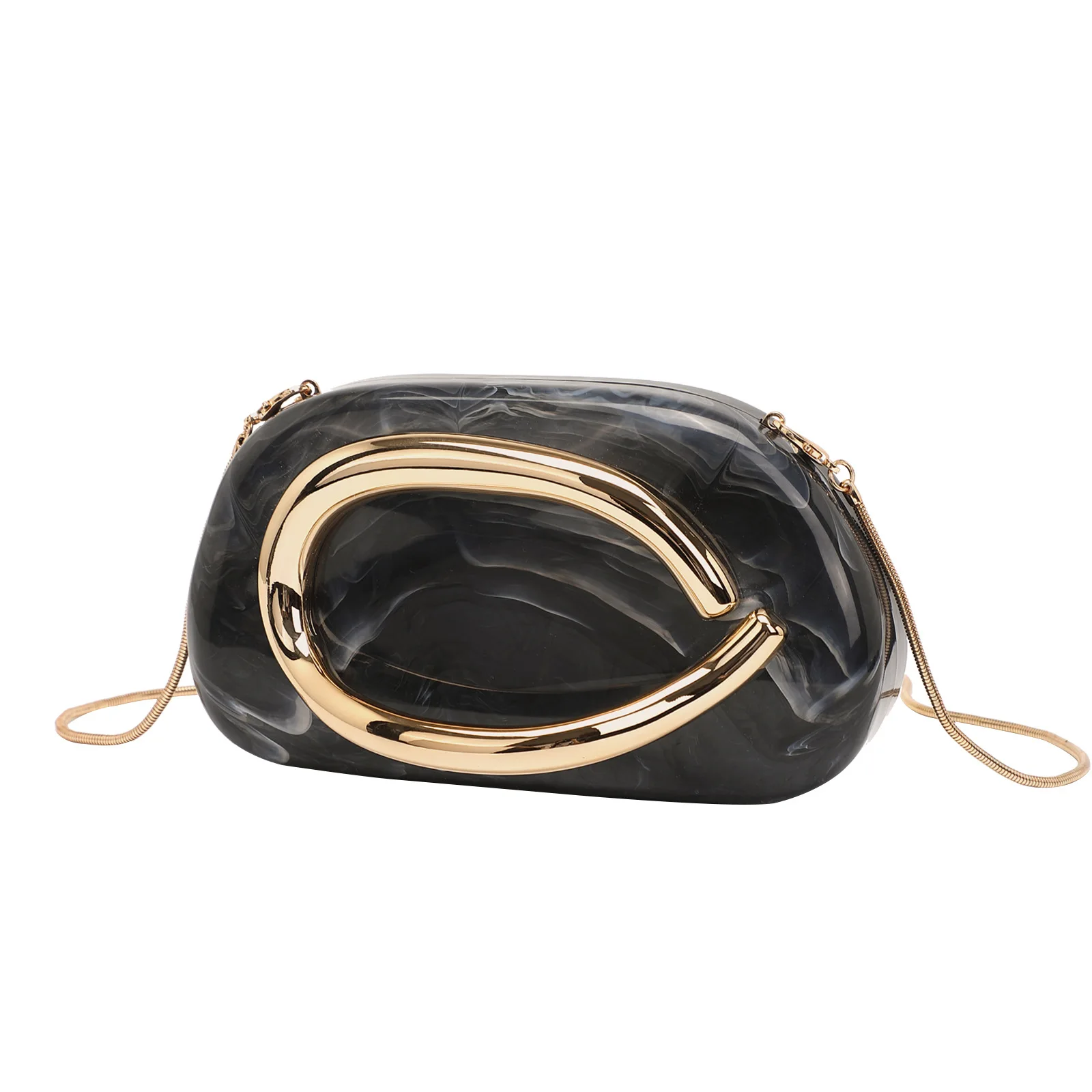 

Женский ужин, акриловый металлический клатч в стиле ретро, вечерняя сумка с цепочкой на плечо, сумка-мессенджер Carteras De Mujer De Bolsos Bolsas De Mujer