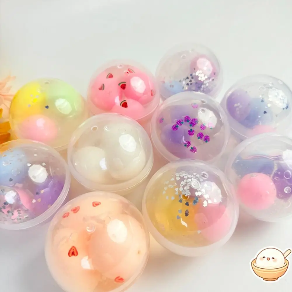 Fruit Series Crispy Handmade Ball Handmade Crunch Sound Sensory Dumpling Squishy Pinch Candy Crispy Fidget Squeeze Adults