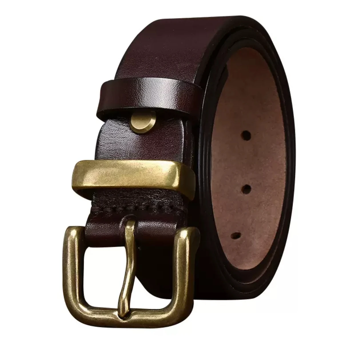 

Elegance wide new style Korean version simple leather belt men's real leather luxurious first layer cowhide versatile belt