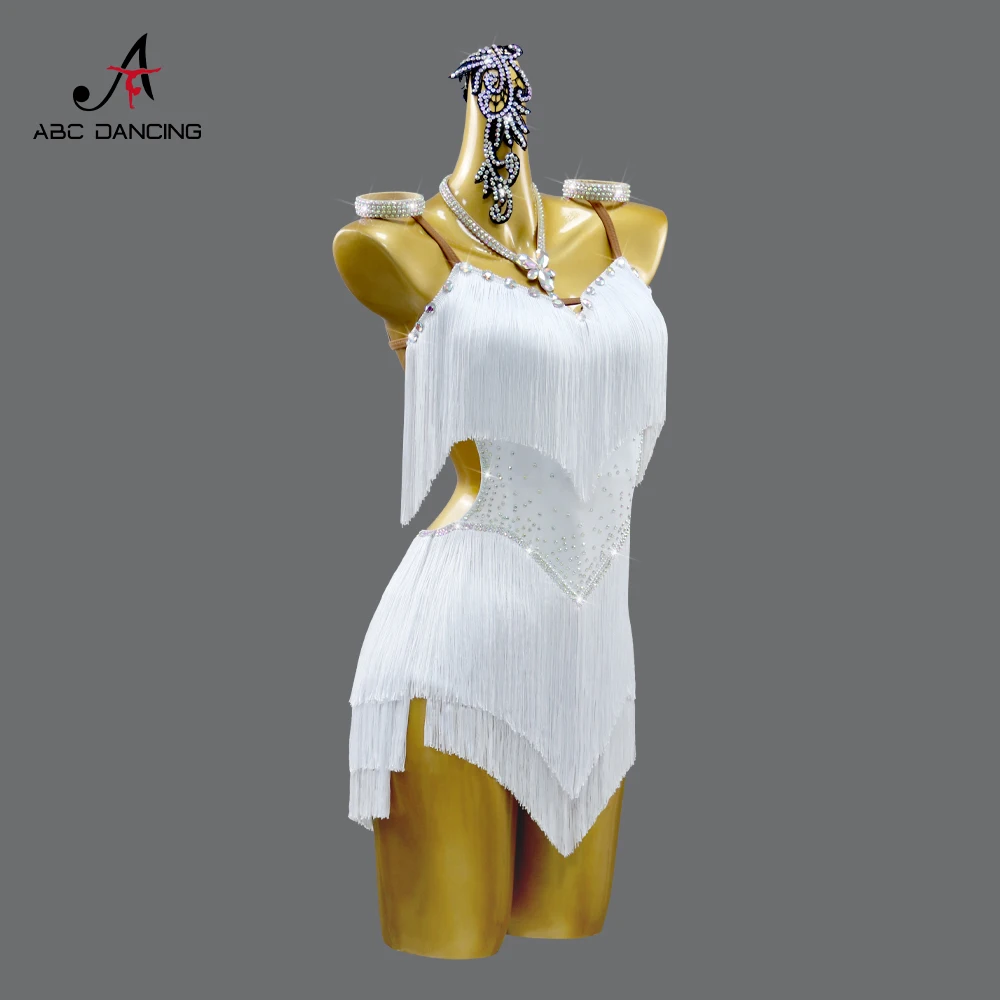 

Latin Dance Dress Womens Party Costume 2025 Girls Dancewear Sexy Ballroom Suit Prom Clothing Samba Practice Stage Elegant outfit