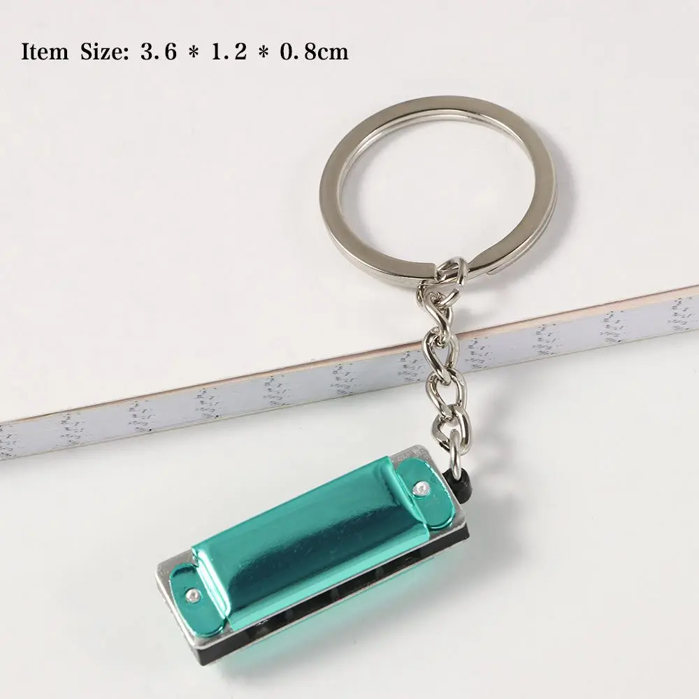 Harmonica Keychain Mini 8 Tone 4 Holes Harmonica Keychain Key Holder Gifts for Kids