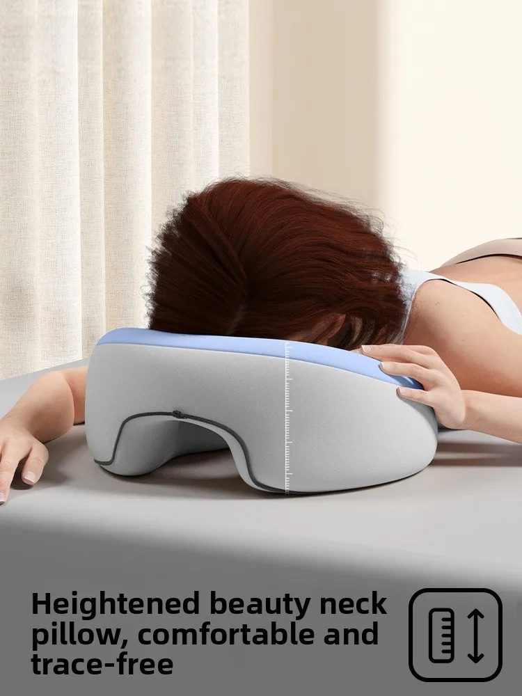 Nila Beauty Salon Memory Foam Massage Bed Special Pillow Face up Pad Sleep Pillow Soft Hard Dual Purpose round Shape