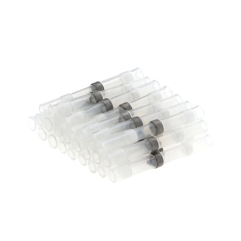 100pcs Solder Seal Wire Connectors Kit Heat Shrink Butt Connectors Waterproof Insulated Wire Terminals Splice