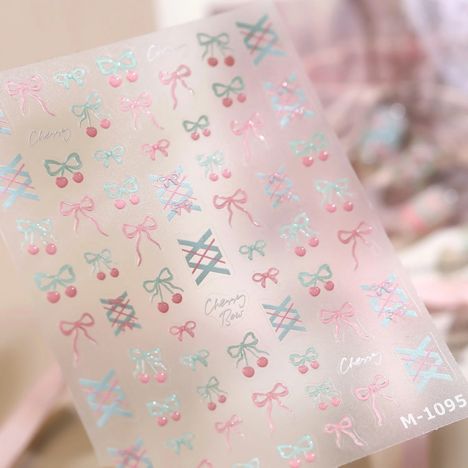 5D Französische Japanische Nagelaufkleber Mini-Schleifen Einfache Süße Selbstklebende Nagelkunst-Sticker Kleine Schleifenknoten für Tägliche Casual-Maniküre – Detail 12