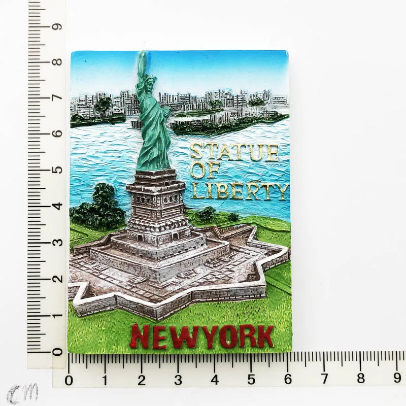 

New York Statue of Liberty Fridge magic gift decoration, travel souvenir message post