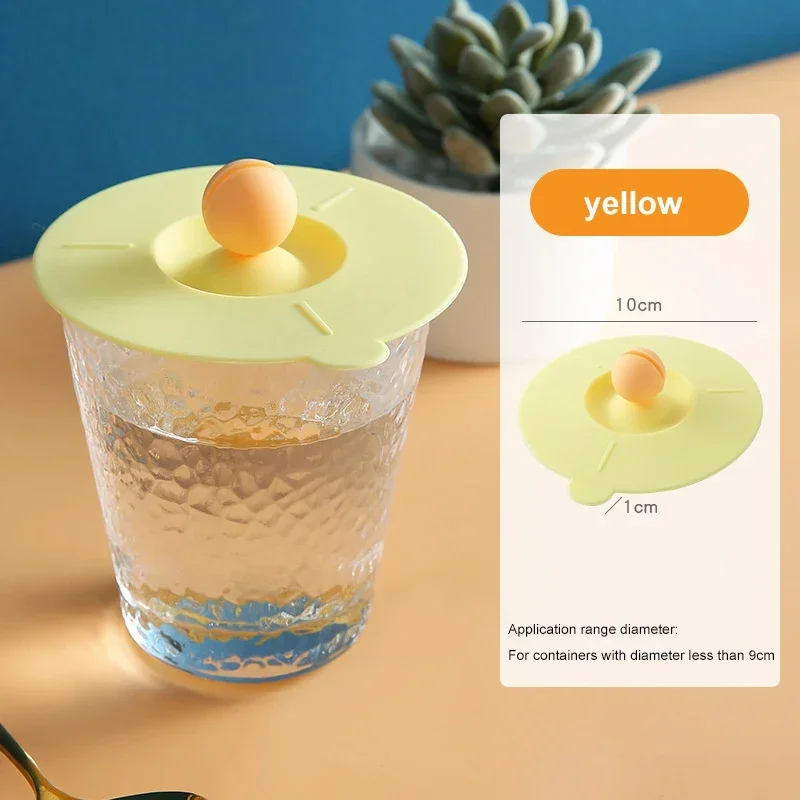 Multi Purpose Silicone Cup Lid with Stirring Spoon Holder Dustproof Ash Resistant Simple Life Multi Functional Soft Gel Cup Lid view 3