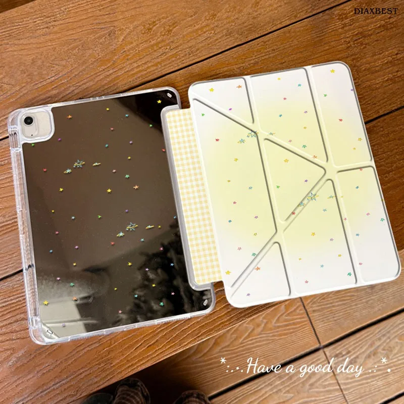 

Новый чехол-книжка Yellow Stars Mirror для планшетов iPad Pro 11, 12.9, 13 (M4), 9.7, 10.2 (5/6/7/8/9/10/11 поколений), MINI, Air 4, 5, 6, 7