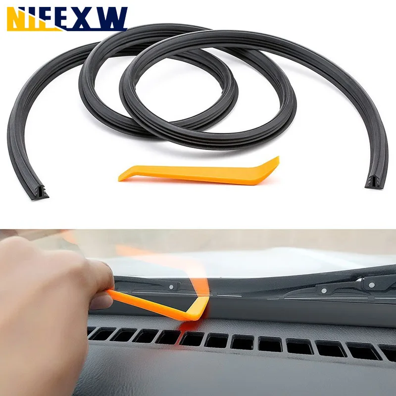 Car Dashboard Sealing Strip Interior Auto Leakproof Strips Noise Sound Rubber Strips Universal for Weatherstrip Auto Accessories