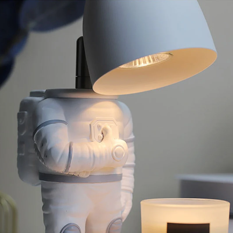 Astronaut Dimmable Table Lamp for Living Room Bedroom Lamp Angle Adjustable Desk Light Fixtures Home Decor Kids Holiday Gifts