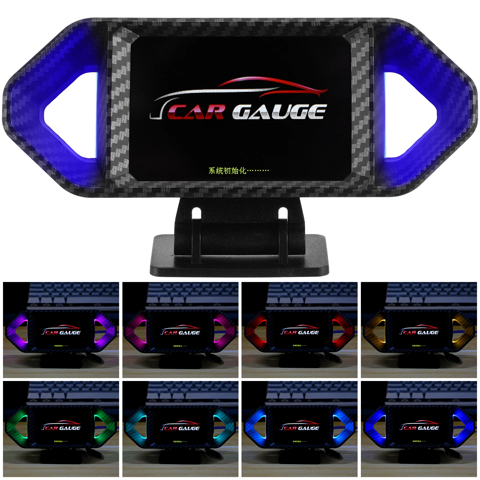 

1Pack Car Head Up Display Multifunctional Smart Vehicle Clinometer Digital Speedometer Led Display For Various Driving Scenarios