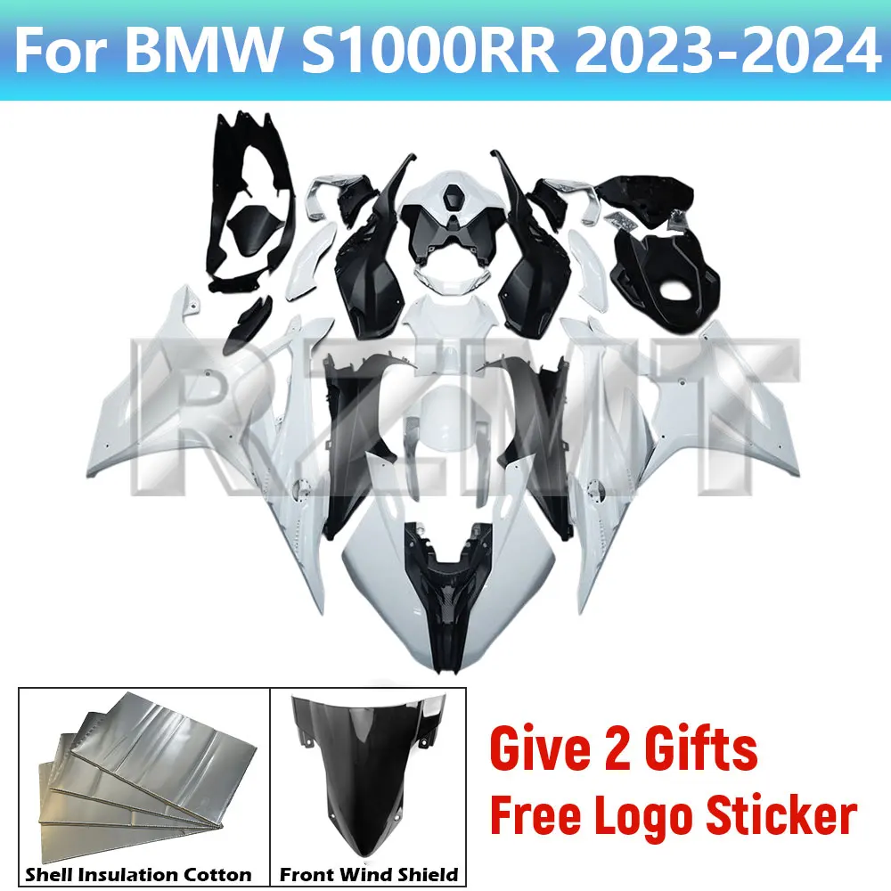 Motorcycle Fairing Set In Stock For BMW S1000RR 2023-2024 Unpainted Fairing Bodywork Components Pack