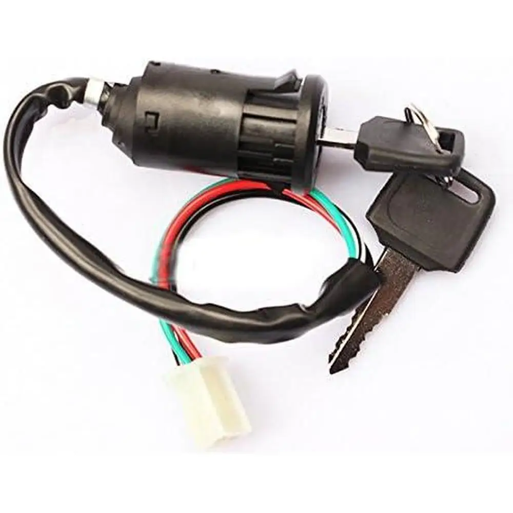 Universal Motorcycle Ignition Switch Key With Wire Start Switch Electric Door Lock For Honda For Yamaha Kawasaki Suzuki KTM ATV