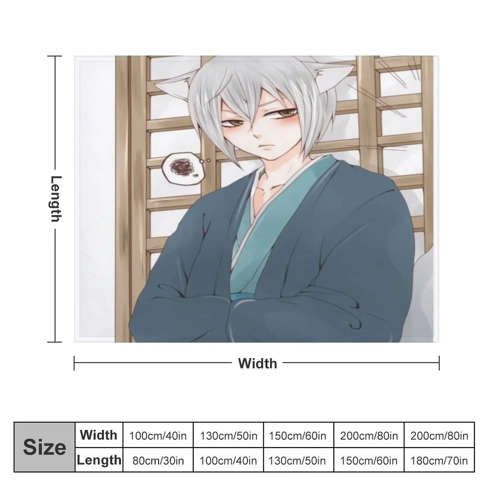 Tomoe of Kamisama Throw Blanket Retros Decorative Sofas Hair Summer Blankets