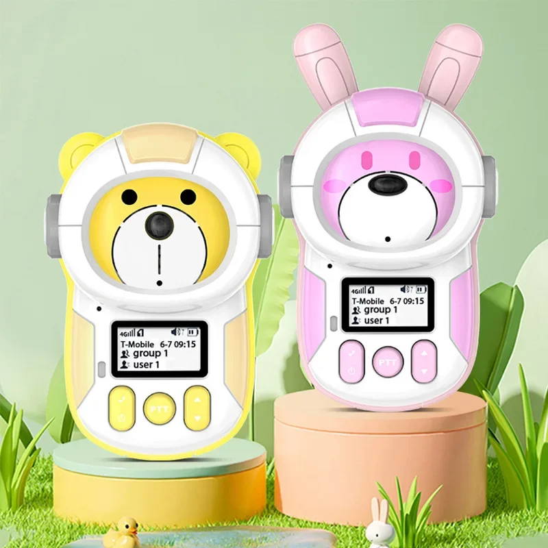 World-PTT Joint Children's Walkie-talkie, Pair of National Public Network, Full Netcom, Cartoon, Girl, Boy