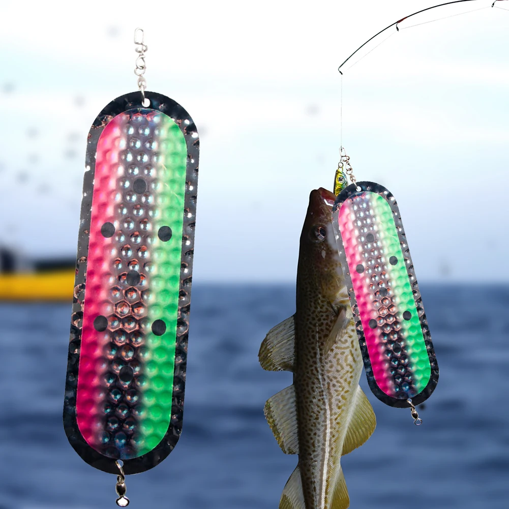Trolling Fishing Diving Flash Board Salmon Fishing Flasher Bait Lure Flasher for Trolling Salmon Trout