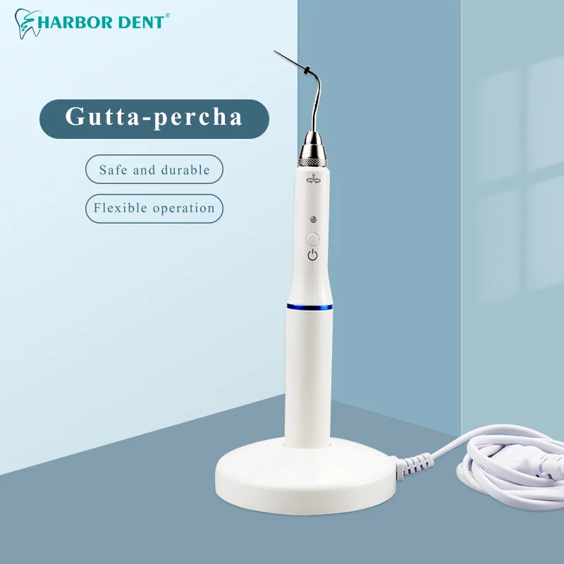 Dental Hot Melt Dental Zahnfleischschneider Drahtloses Guttapercha-Obturationssystem Endo-beheizter Stift + 2 Spitzen 3 Sekunden schnelle Erwärmung