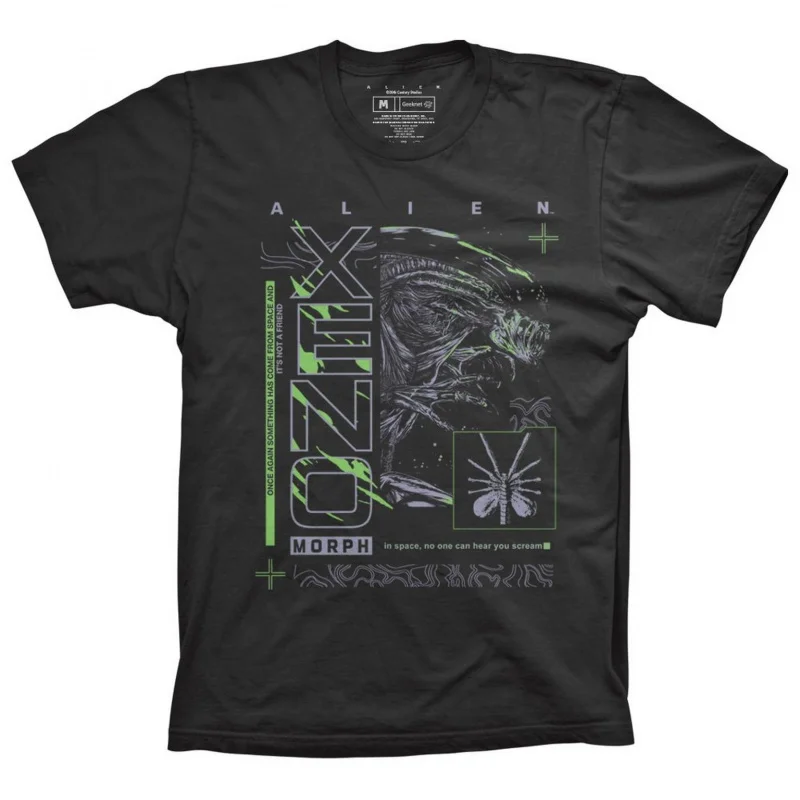 0410 Sci-Fic Alien Gift T-Shirt Weyland Xenomorph Yutani horror movie 100% cotton Short Sleeve Graphic clothes All size tops