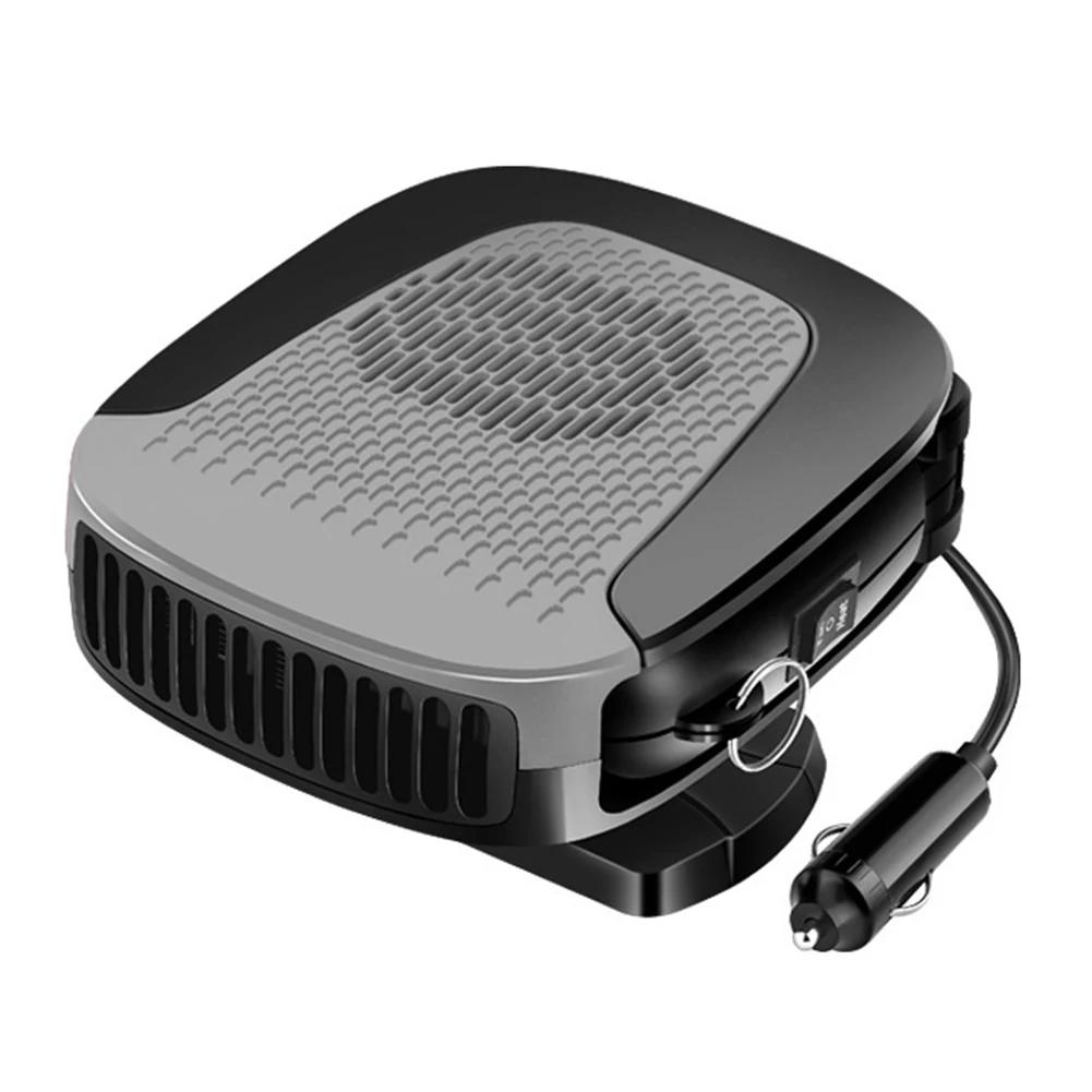 Fast Heating 12V Car Fan For Camping And Travel Color: Red, Gray Energy-saving Design Wide Compatibility 1.4m Power Cord