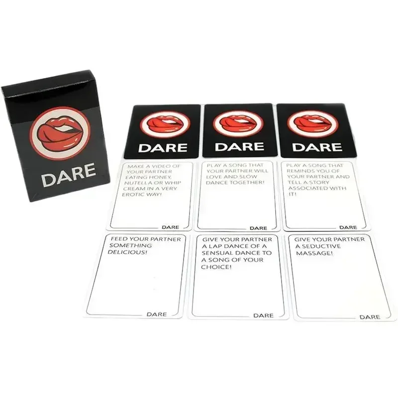 Talk Or Flirt Or Dare Cards Romantic Sexy Date Night Card Game For Couple Lovers Partners Naughty Adult Game Valentine Gifts