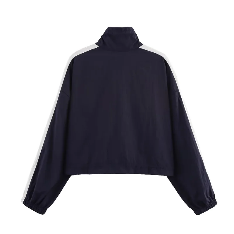 Guobioziy Women's Top 2026 New Style Short Colour‑Block Sports Jacket For Women Windproof Breathable Practical And Versatile