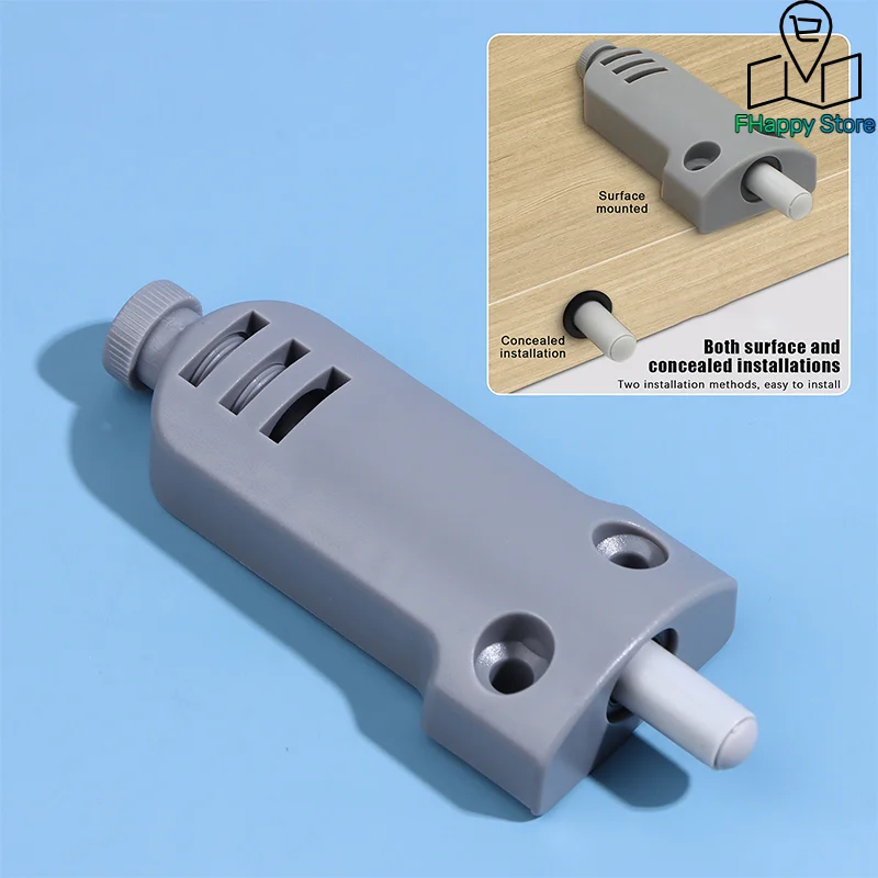 1/2Pcs Cabinet Catches Damper Buffers Wardrobe Stopper Drawer Door Stopper Push Type Rebound Device Furniture Hardware Accessory