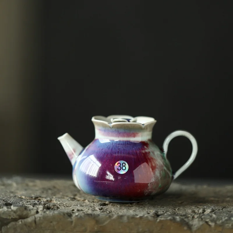 

Take One Item at One Time Single Product Soda Burning Stream Red Handmade Ball Hole Pot Gracked Glaze Supportable Teapot Househo