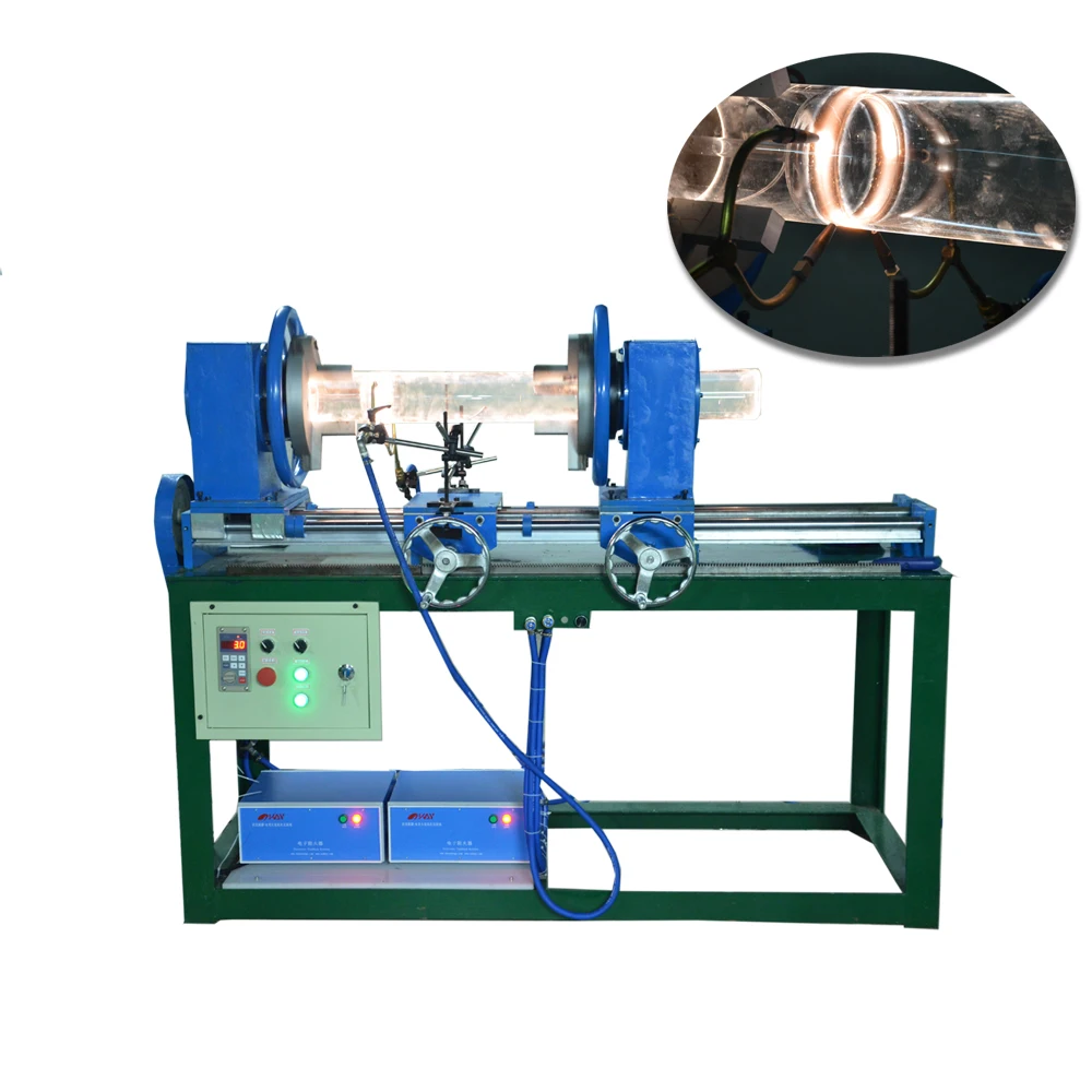 Oxyhydrogen flame Scientific Glass Sealing Glassblowing Lathe Machine