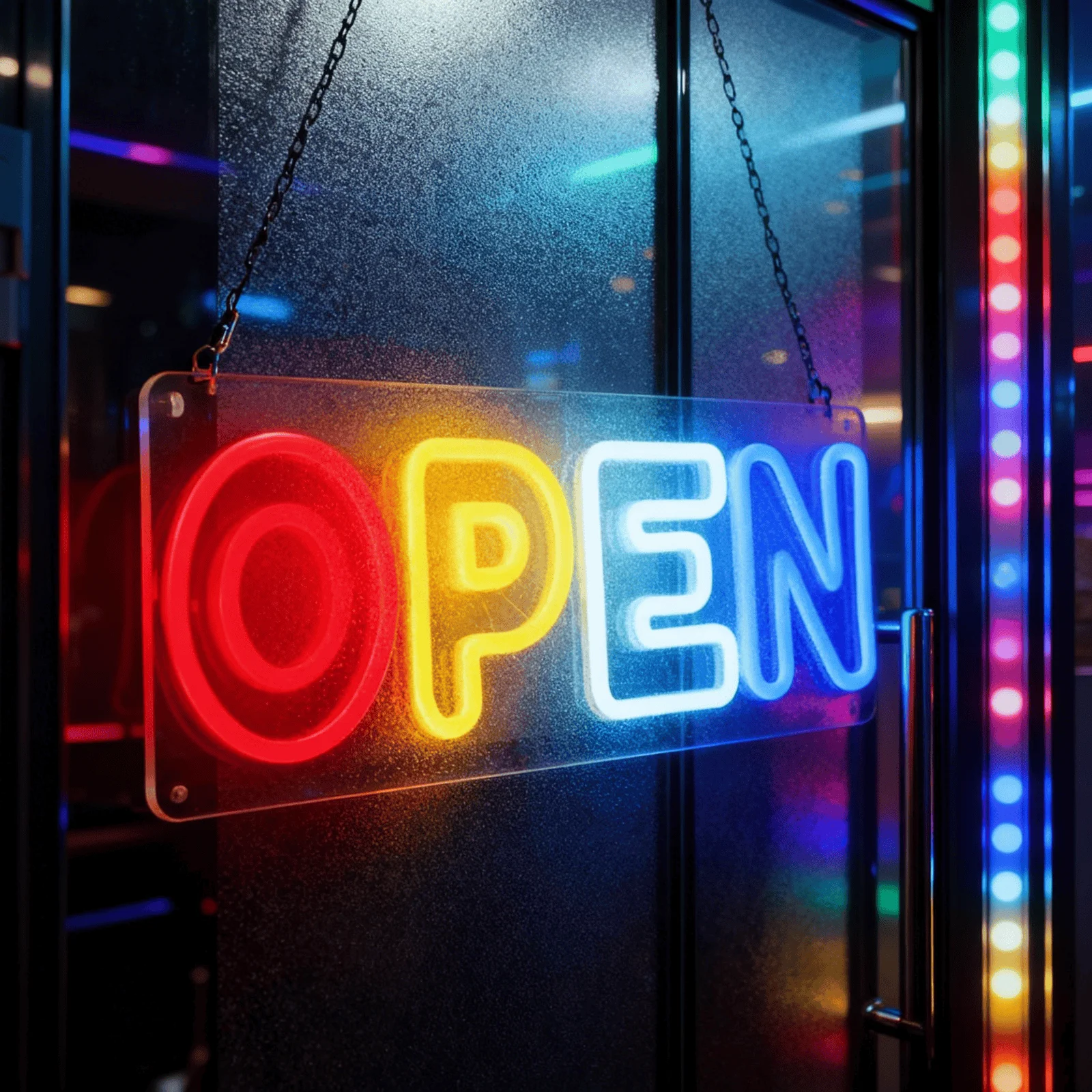 LED Open Sign for Business Neon Lights for Party Bar Salon Stores Shop Hotel Club Coffee Wall Decor Neon Light Sign