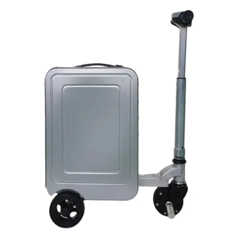 Modern Durable Motorized Suitcase Cycling Luggage TSA Lightweight Portable Aluminium Frame Smart Follower USB