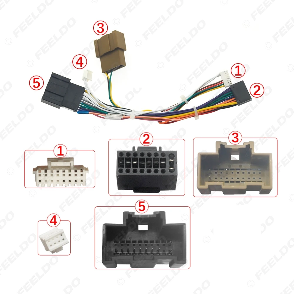 Car Radio 16pin Power Cord Wiring Harness Adapter For Opel/Vauxhall Corsa E (X15;2014-2019;1.4L) Audio Installation Head Unit