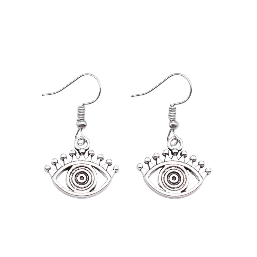 1pair Eye Charms Big earrings accessories jewelry materials diy hook Size 18x19mm